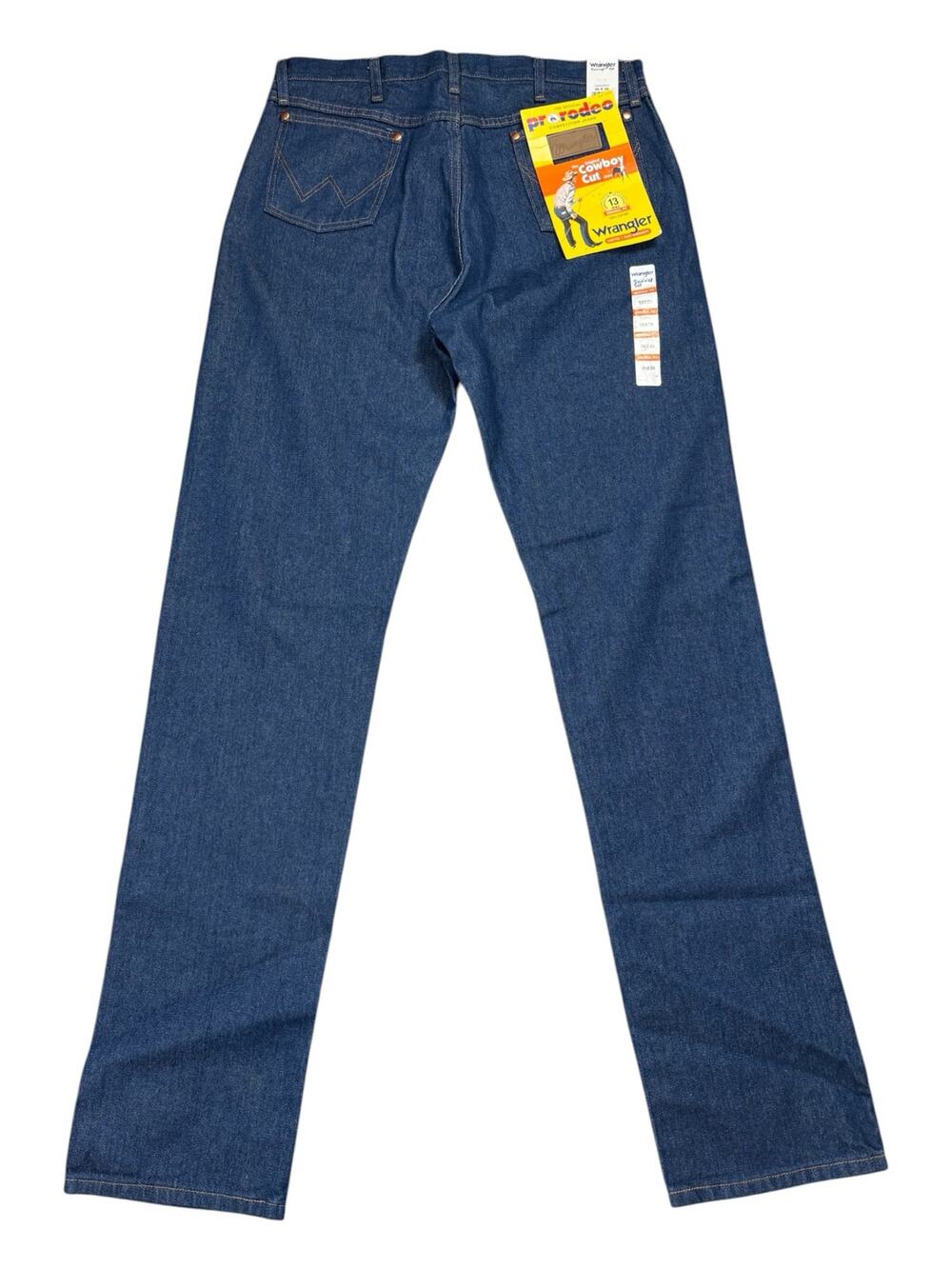 NWT Wrangler Cowboy Cut MWZ13 Pro Rodeo Jeans Men's 36x38 Dark Wash Rodeo Ranch
